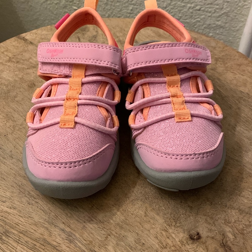 OshKosh B'Gosh Toddler Girls Everplay Hook & Loop Slip On Sneakers  Pink US:7